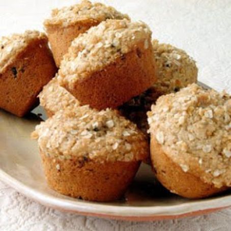 Oat Topped Fig Muffins