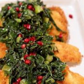 CUTLETS - Chicken or Turkey Cutlets with Greens and Pomegranate