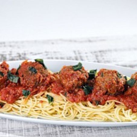 Spaghetti & Pecan Meatballs