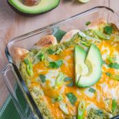 Chicken Enchiladas with Creamy Avocado Sauce