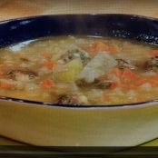 Soup: Chicken Rice Soup with Greek Meatballs