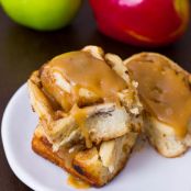 Caramel Apple Cinnamon Rolls