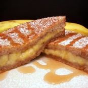 Baked Banana Stuffed French Toast