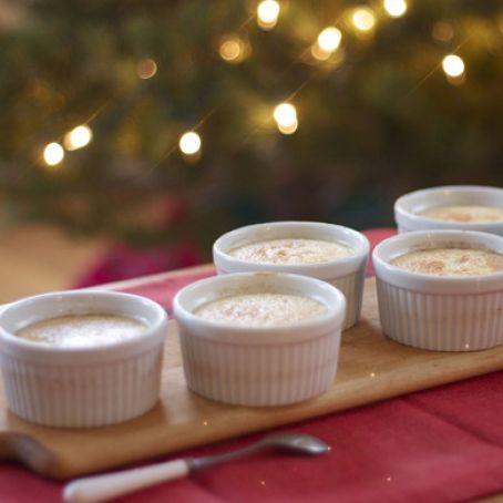Baked Eggnog Custards