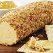 Smoked Almond Triple-Cheese Logs