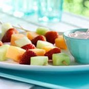 Fruit kabobs & dip