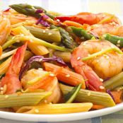Sesame Ginger Shrimp Pasta Salad