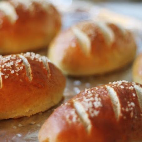 Pretzel Rolls - Soft & Chewy