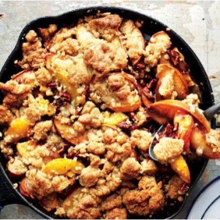 Iron-Skillet Peach Crisp