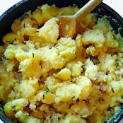 Smashed Parsnips and Potatoes with Thyme