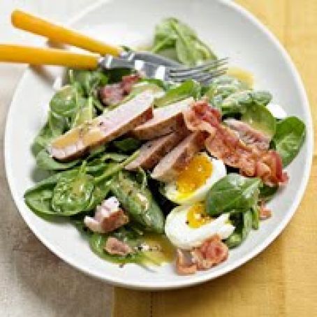 Bacon, Egg, Spinach, & Tuna Salad