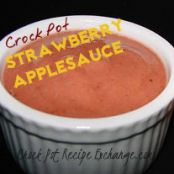 Crock Pot Strawberry Applesauce