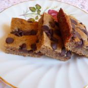 Low Carb Sour Cream Chocolate Chip Bars