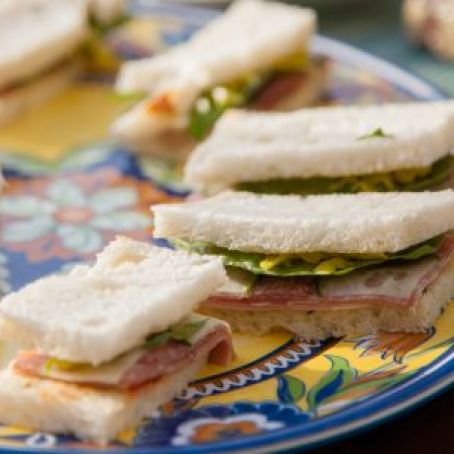 English and Italian Finger Sandwiches