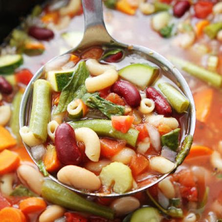 Slow Cooker Minestrone Soup