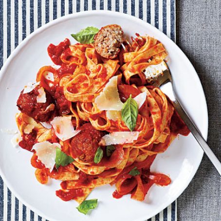 Spaghetti with Turkey Meatballs