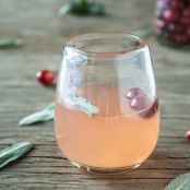 Cranberry-Sage Champagne Cocktails