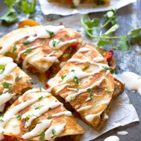 Smoked Gouda Mushroom Quesadillas
