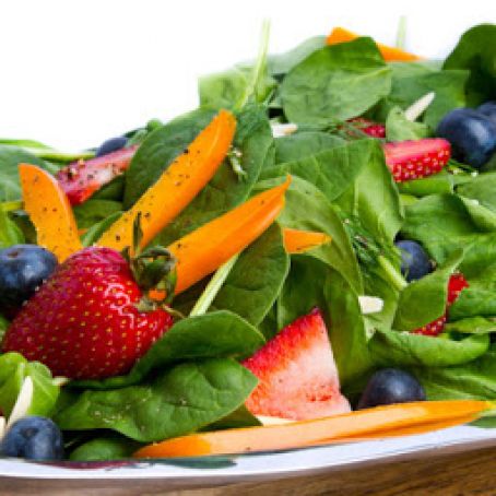 Spinach and Berry Salad with Strawberry Vinaigrette