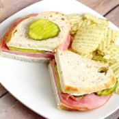 DILL PICKLE HAM SANDWICH