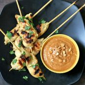 Chicken Satay with Coconut-Peanut Sauce