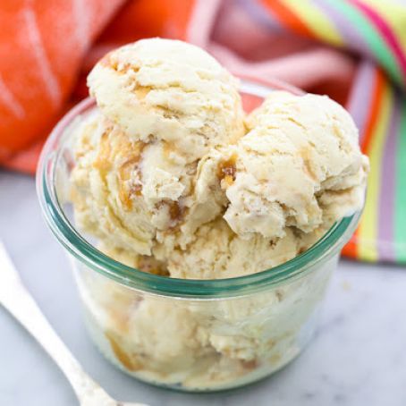 Hazelnut and Salted Caramel Ice Cream