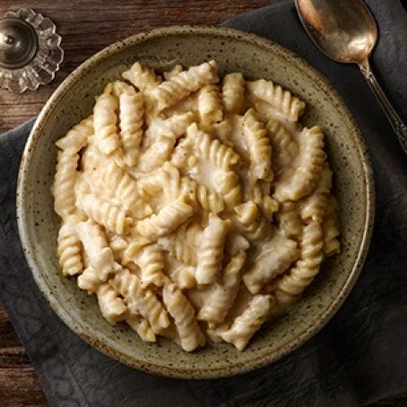 Rotini and White Cheese Sauce