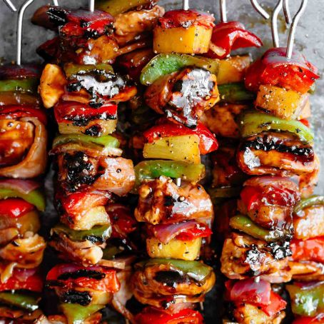Hawaiian Chicken Skewers