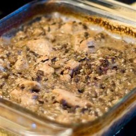 Chicken casserole with rice