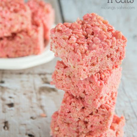 Strawberry Rice Krispie Treats