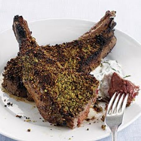 Lamp Chops Pistachio Crust