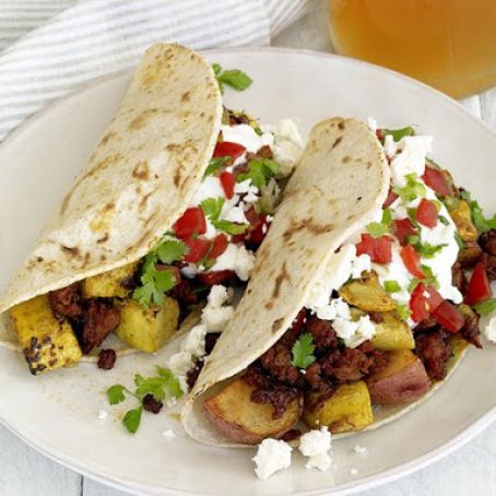 Chorizo-Potato Tacos