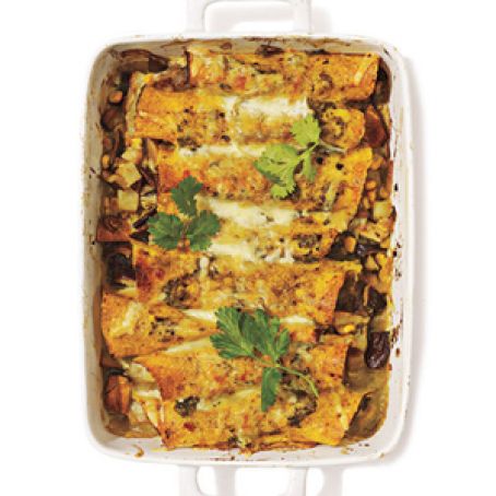 Shiitake Mushroom and Potato Enchiladas