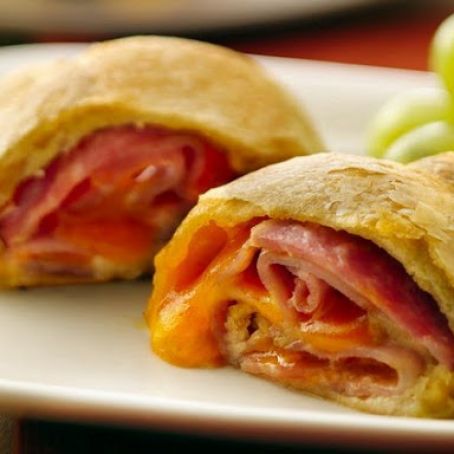 Ham and Cheese Crescent Roll-Ups