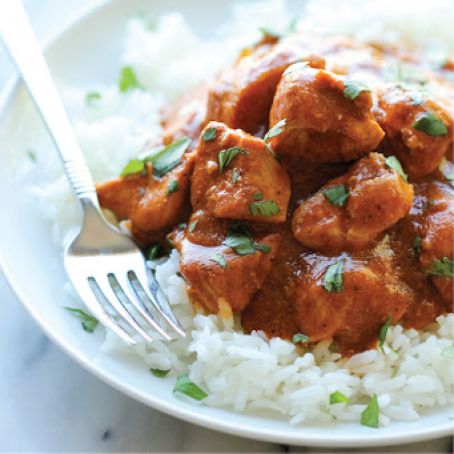 SLOW COOKER BUTTER CHICKEN