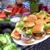 Emeril's Turkey Burgers with Cilantro Mayonnaise