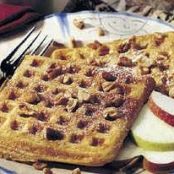 Pumpkin Waffles with Maple-Apple Syrup