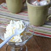 Frozen Peppermint Sugar-Free Whipped Cream
