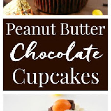 Chocolate & Peanut Butter Surprise Cupcakes