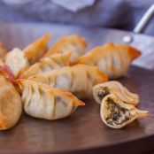 Spinach Artichoke Wontons
