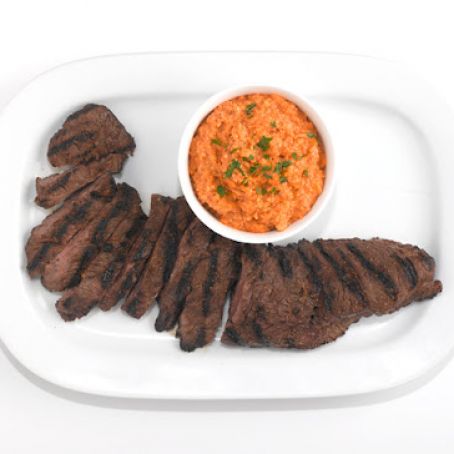 Skirt Steak with Romesco Sauce