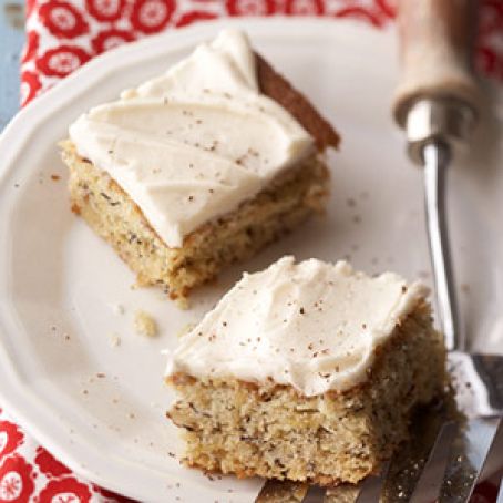 Banana Bars with Butter-Rum Frosting