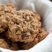 Soft-Baked Chocolate Cherry Oatmeal Cookie