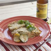 Green Chile Calabacitas (Squash) Enchiladas