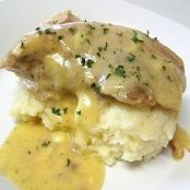 Ranch House Crock Pot Pork Chops with Parmesan Mashed Potatoes | Real Mom Kitchen
