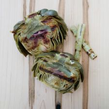 Grilled Artichoke with Lemon, Garlic & Ginger