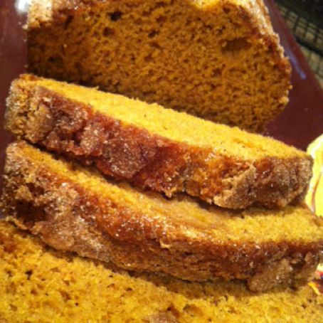 Pumpkin Bread with Sweet Glaze