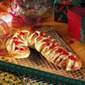 Candy Cane Holiday Bread