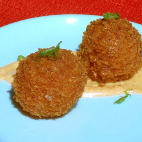 Ham and Cheese Croquetas with Smoked Paprika Aioli