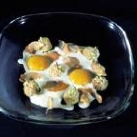 Coquina and Padrón Pepper Seed Omelet